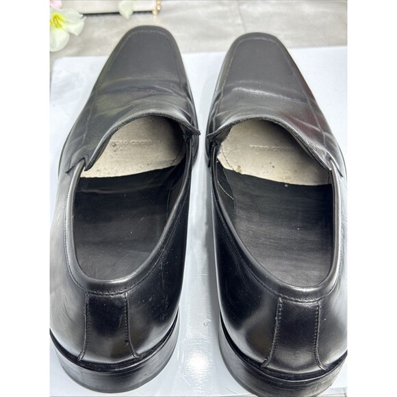 (P6) HUGO BOSS BLACK LEATHER VENETIAN LOAFERS,Men’s,SIZE 11.5